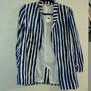 Blue striped blazer from Dillards